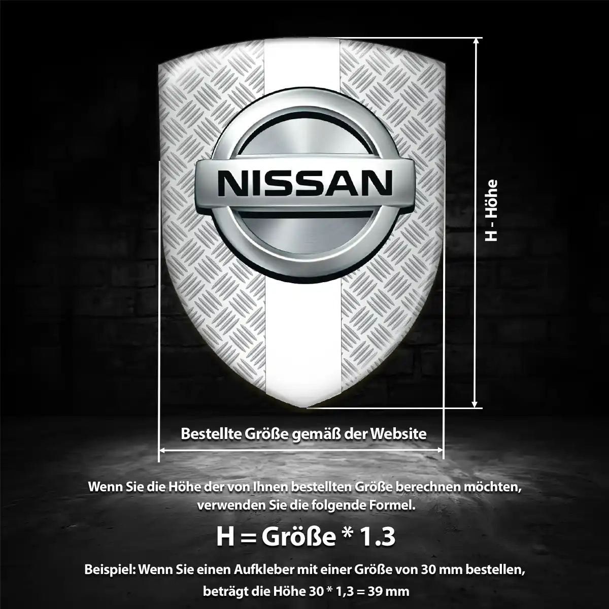Nissan Aufkleber 3D Gel Silikon Auto Hohe Qualität