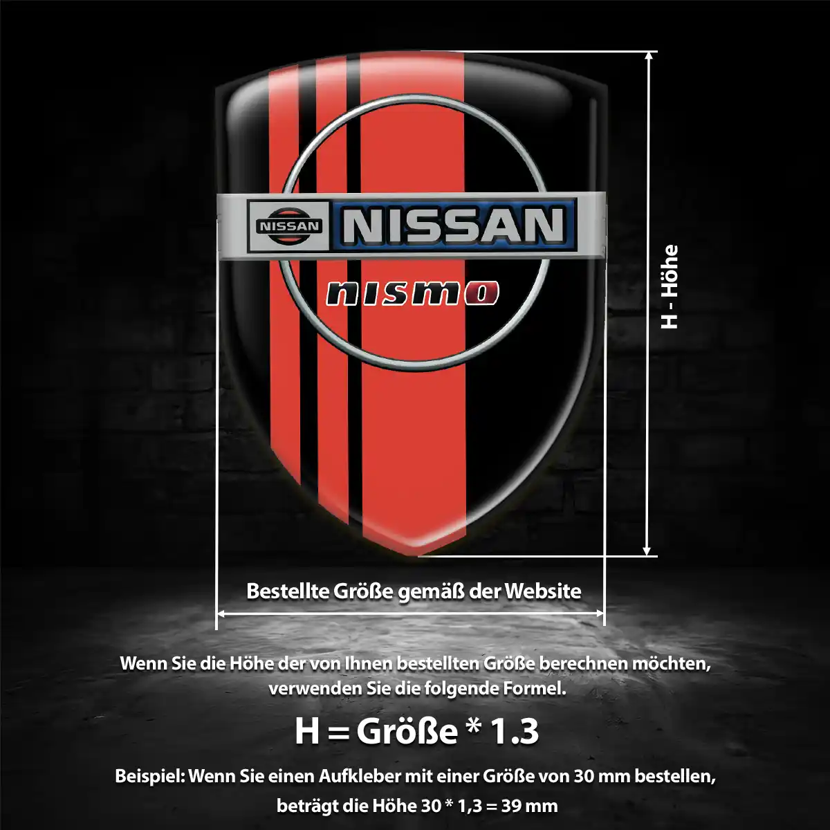 Nissan Aufkleber 3D Gel Silikon Auto Interieurdesign