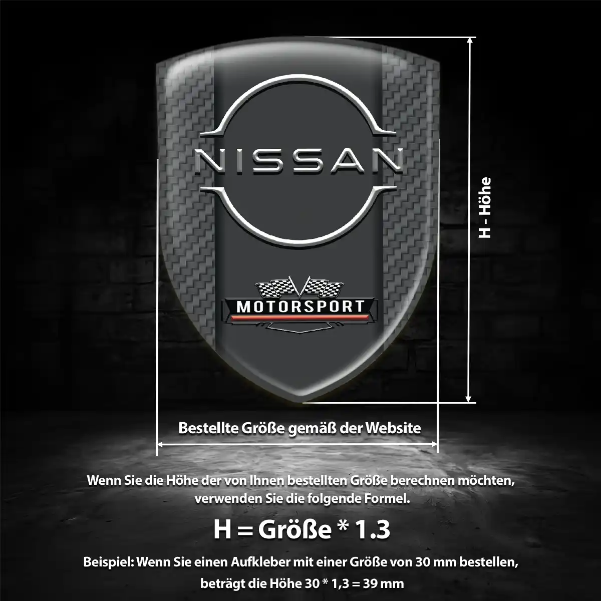 Nissan Aufkleber 3D Gel Silikon Auto Limitierte Auflage