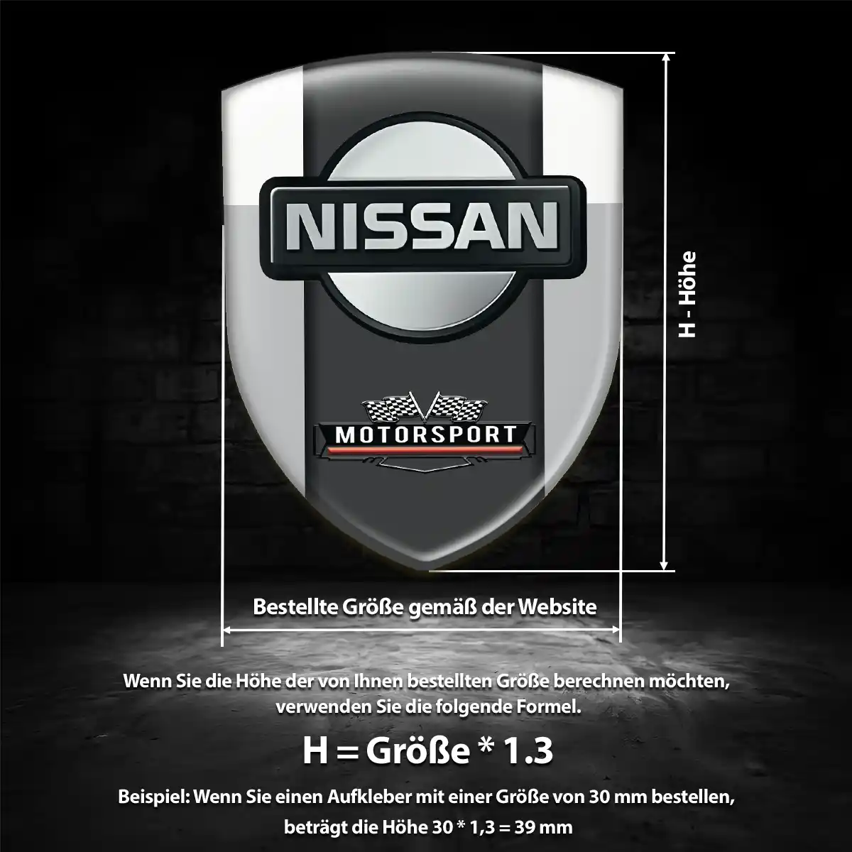 Nissan Aufkleber 3D Gel Silikon Auto Luxus-Edition