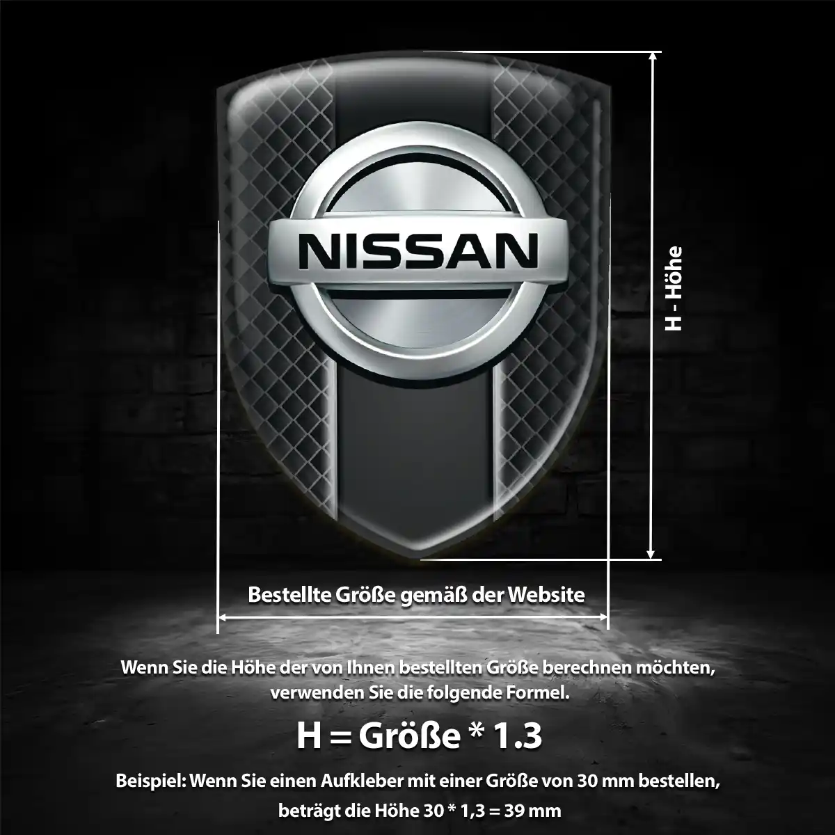 Nissan Aufkleber 3D Gel Silikon Auto Stilvolles Design