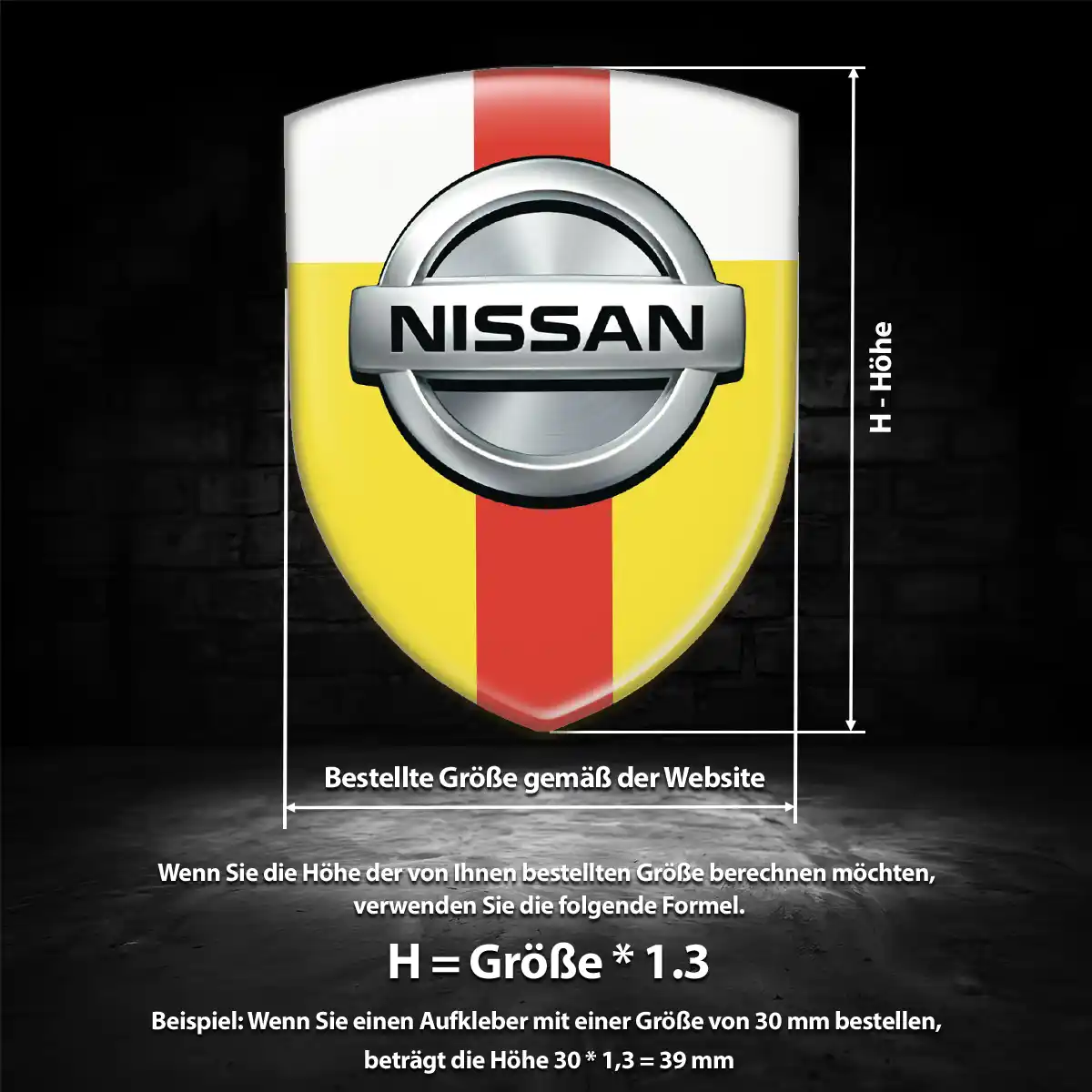Nissan Aufkleber 3D Gel Silikon Hohe Qualität