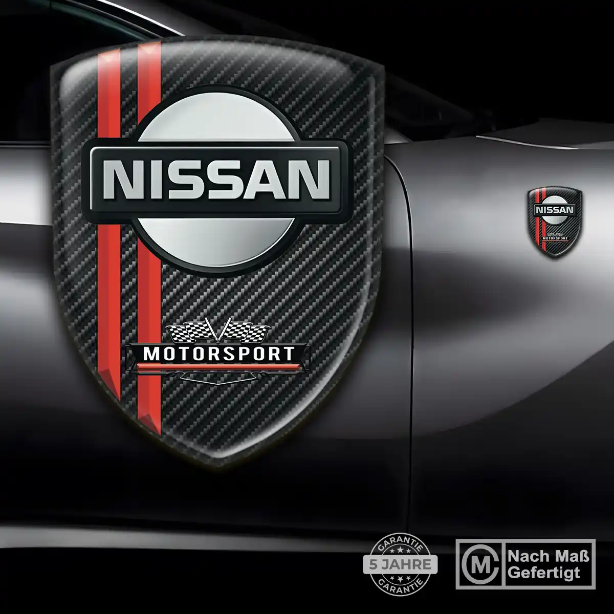 Nissan Aufkleber 3D Gel Wappen Auto Elegantes Design