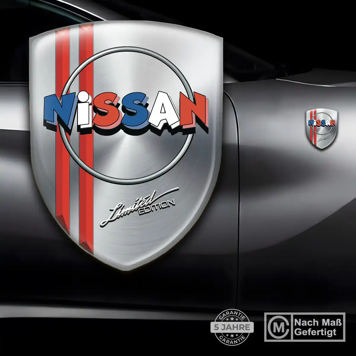 Nissan Aufkleber 3D Gel Wappen Auto Limitierte Auflage