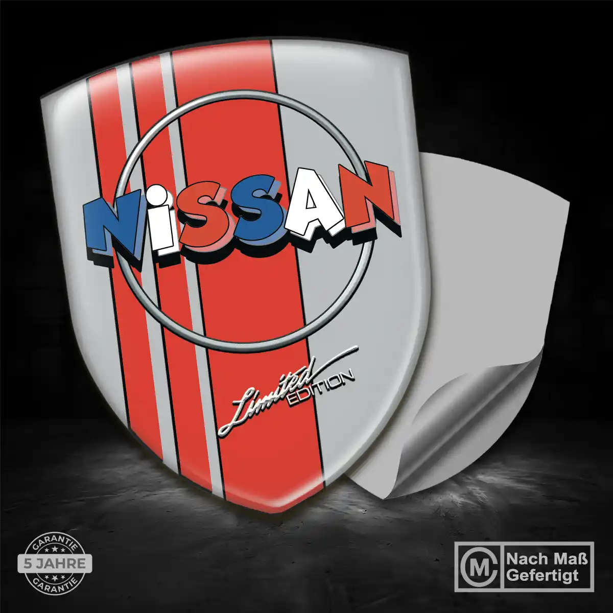 Nissan Aufkleber 3D Gel Wappen Auto Modernes Design