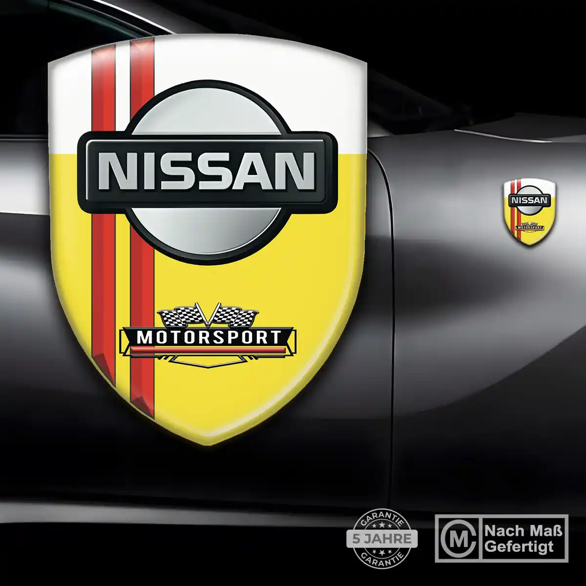 Nissan Aufkleber 3D Gel Wappen Auto Premium-Edition