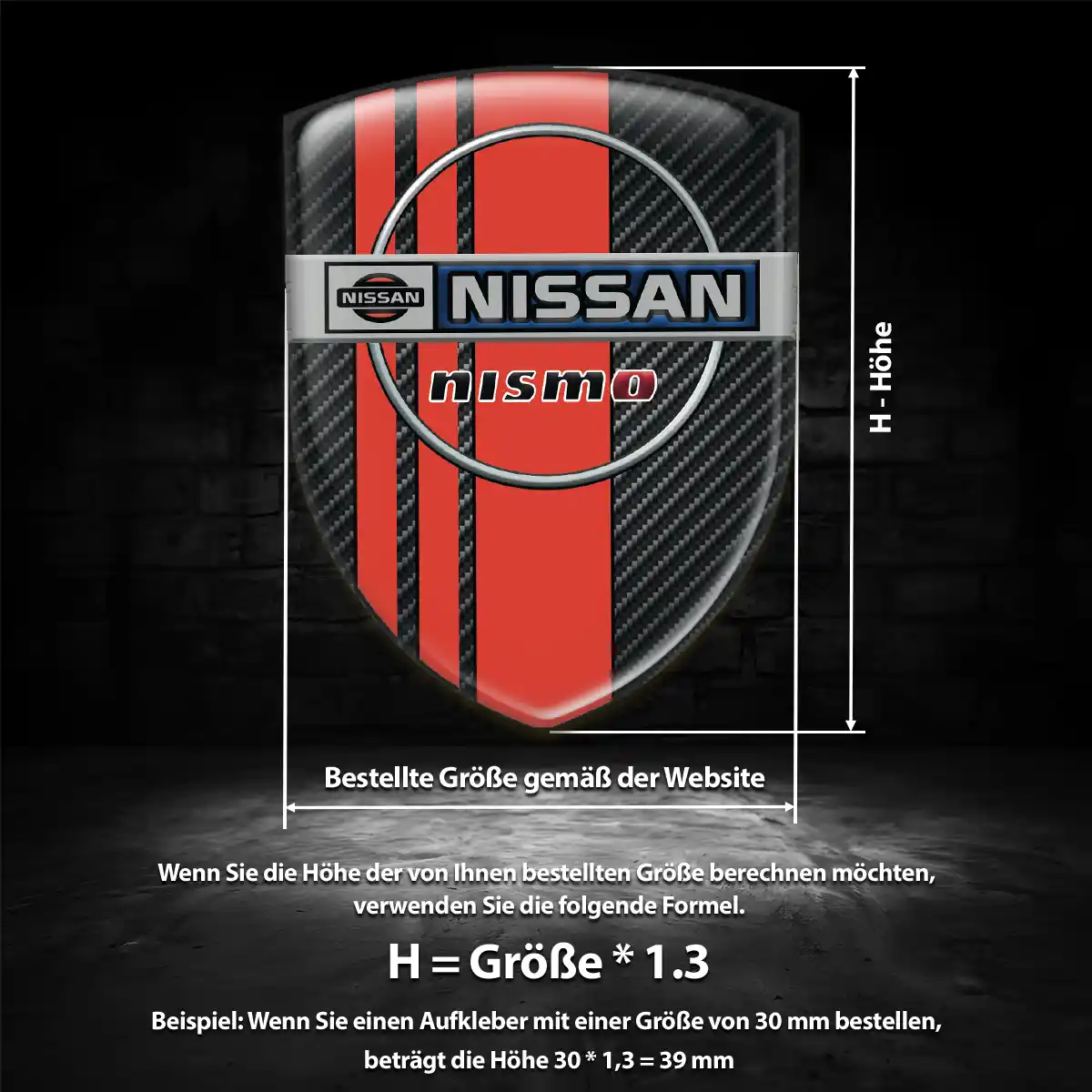 Nissan Aufkleber 3D Gel Wappen Auto Stilvolles Design