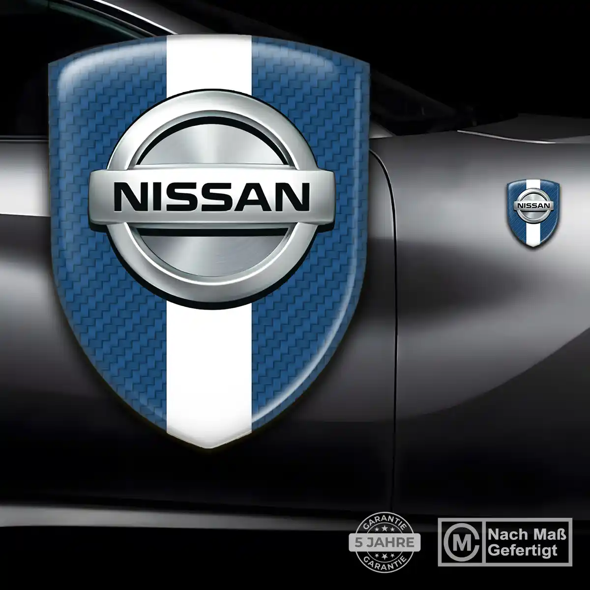 Nissan Aufkleber 3D Gel Wappen Interieurdesign
