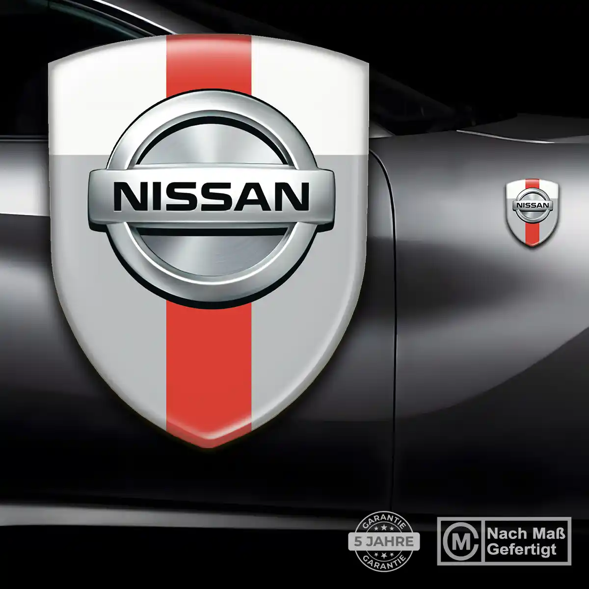 Nissan Aufkleber 3D Gel Wappen Luxus-Edition