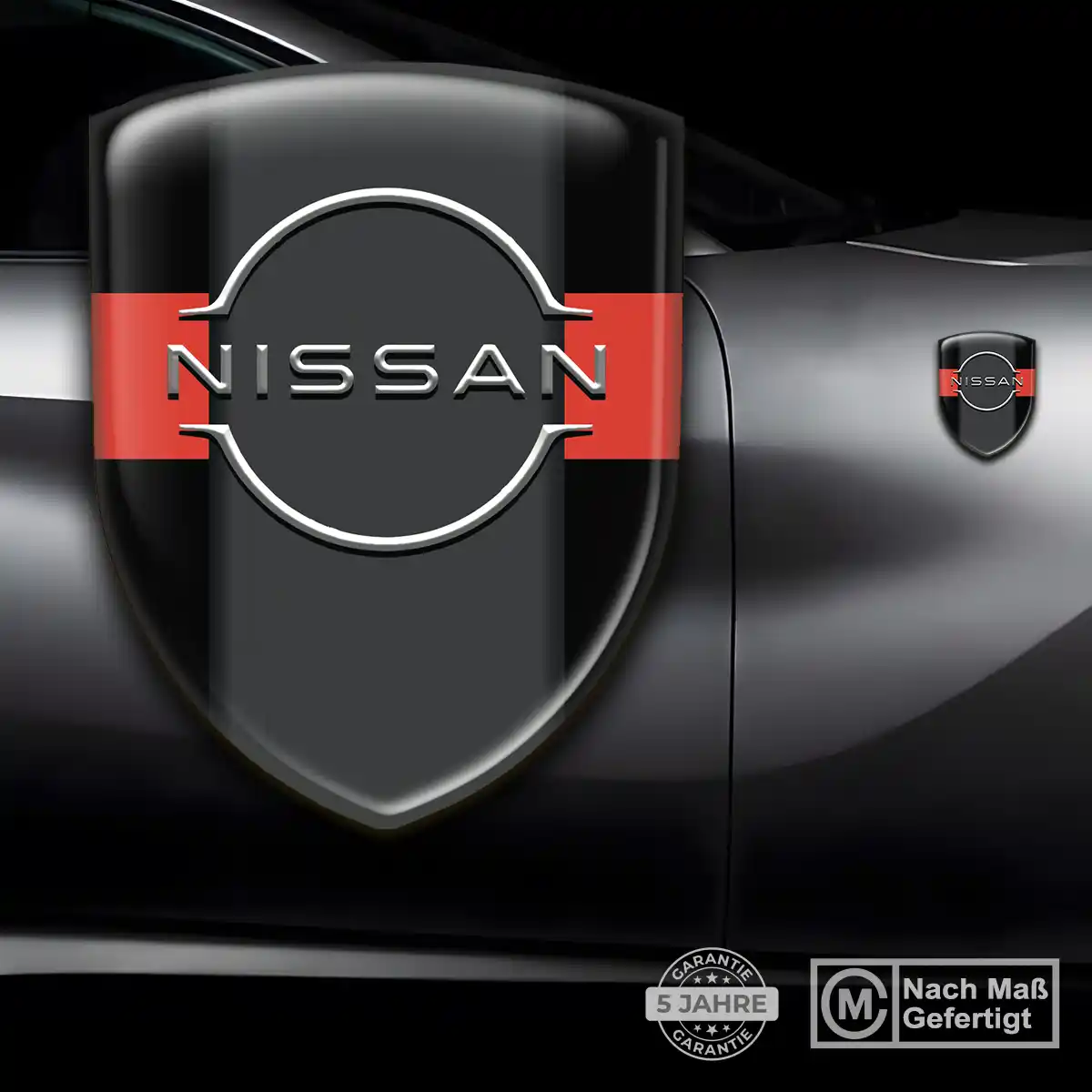 Nissan Aufkleber 3D Gel Wappen Markenedition