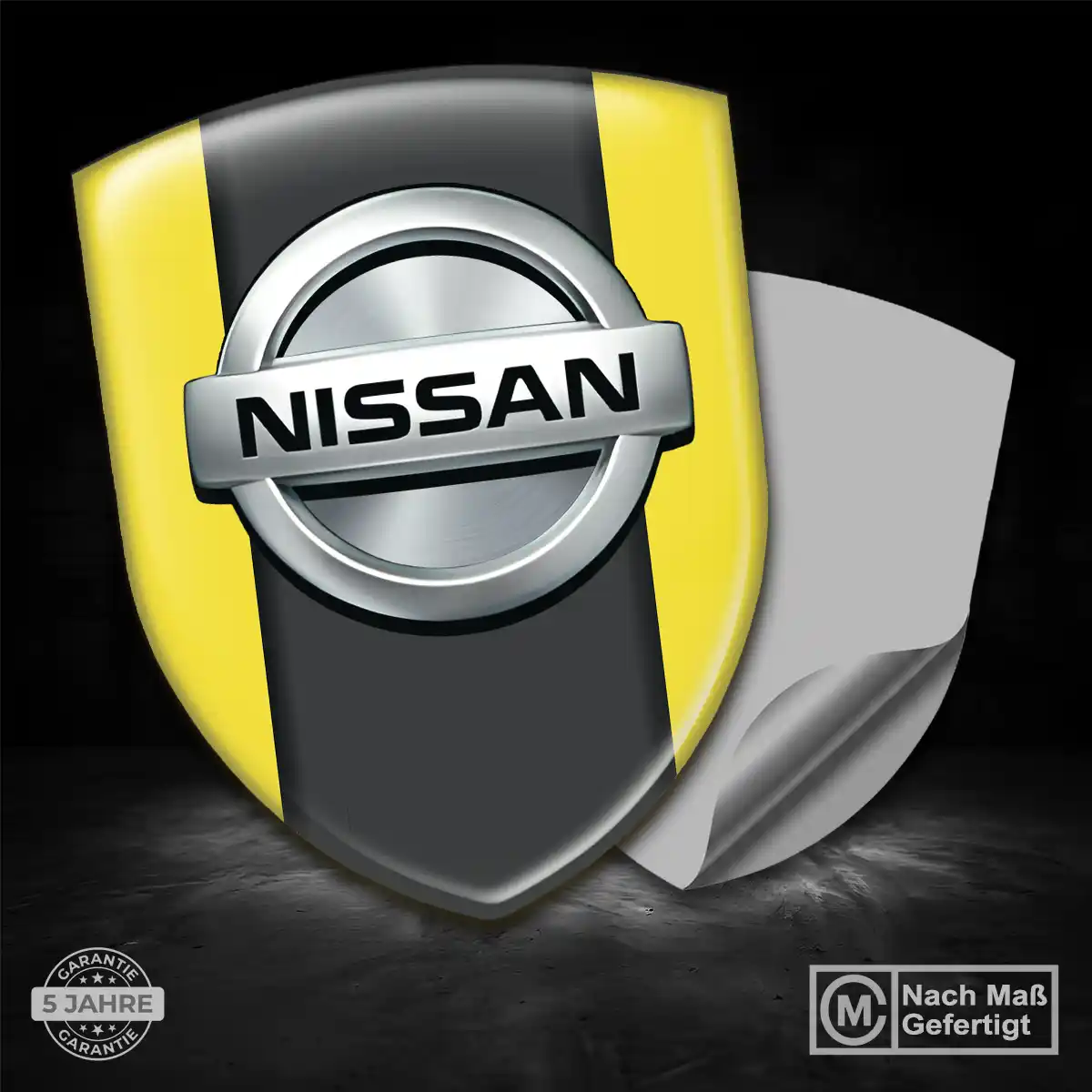 Nissan Aufkleber 3D Gel Wappen Premium-Edition