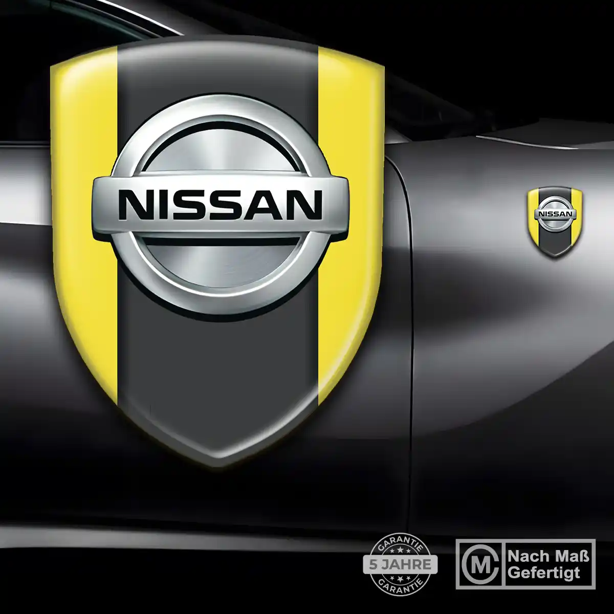Nissan Aufkleber 3D Gel Wappen Premium-Edition