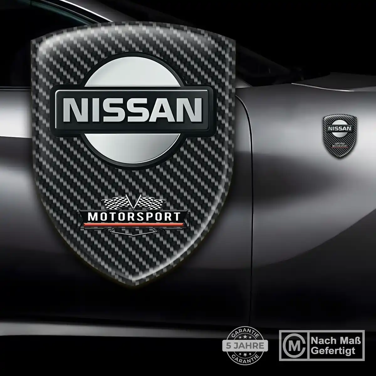 Nissan Aufkleber 3D Gel Wappen Tuningfahrzeug
