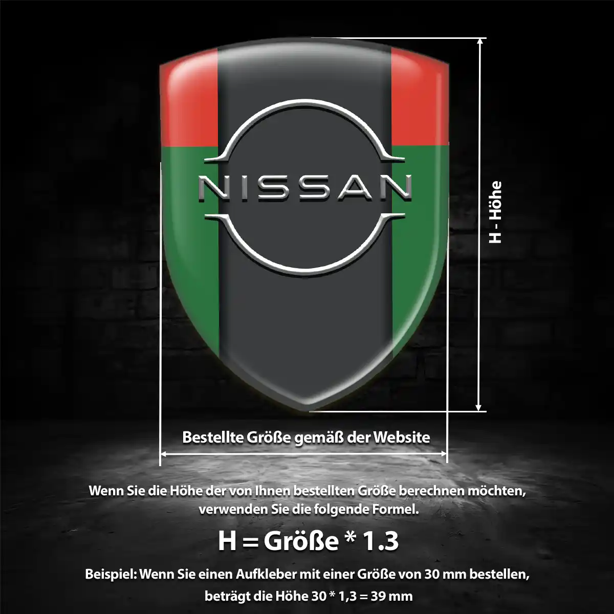 Nissan Aufkleber Anspruchsvolles Design