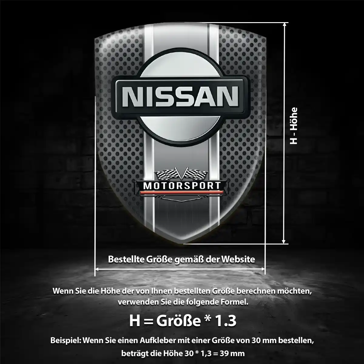 Nissan Aufkleber Edles Design