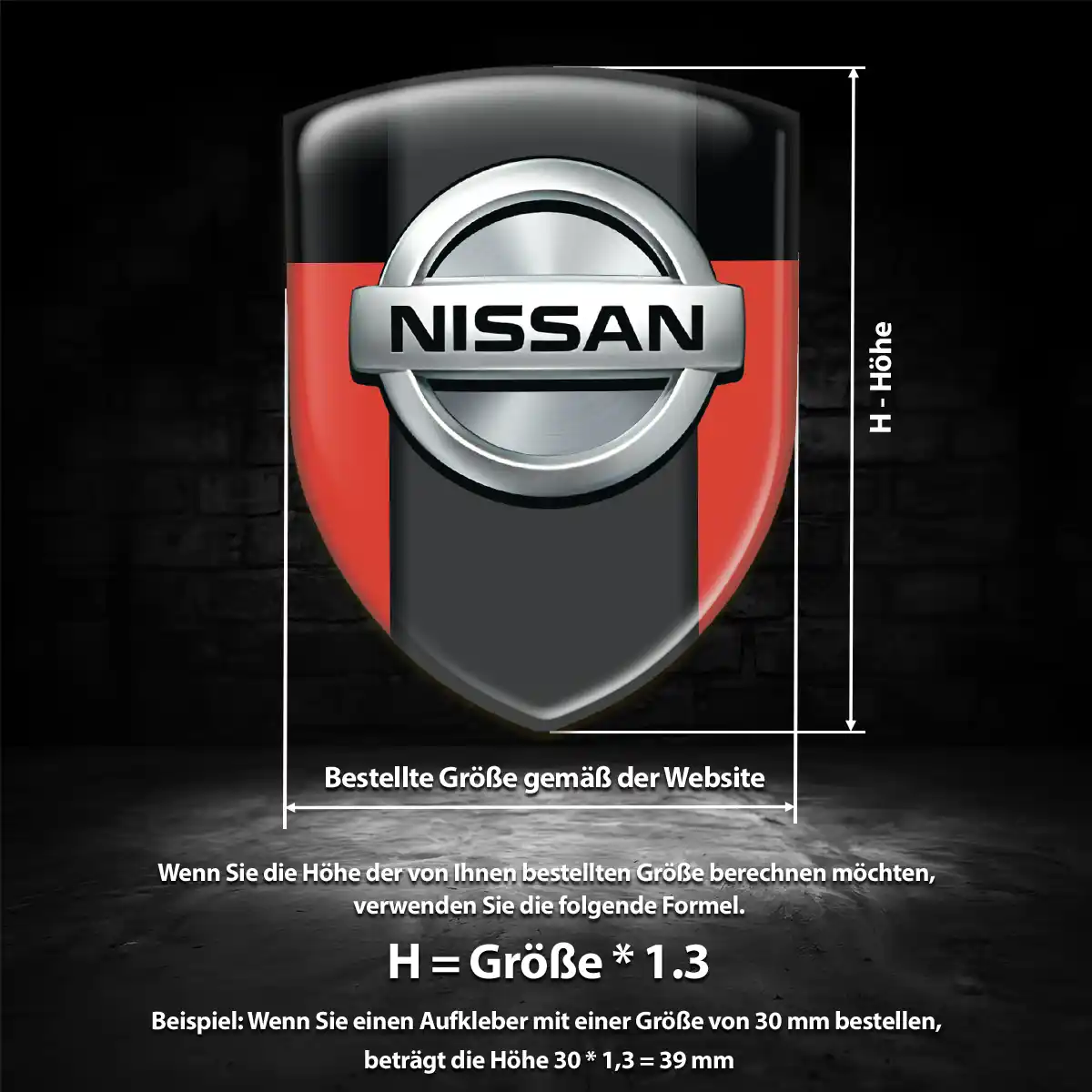 Nissan Aufkleber Emblem Auto Ausdrucksstarkes Design