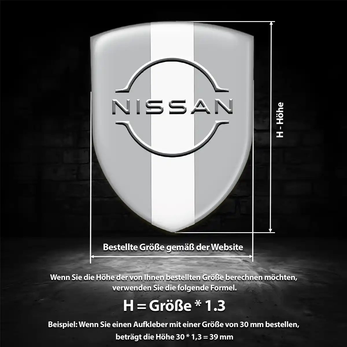 Nissan Aufkleber Emblem Auto Elegantes Design