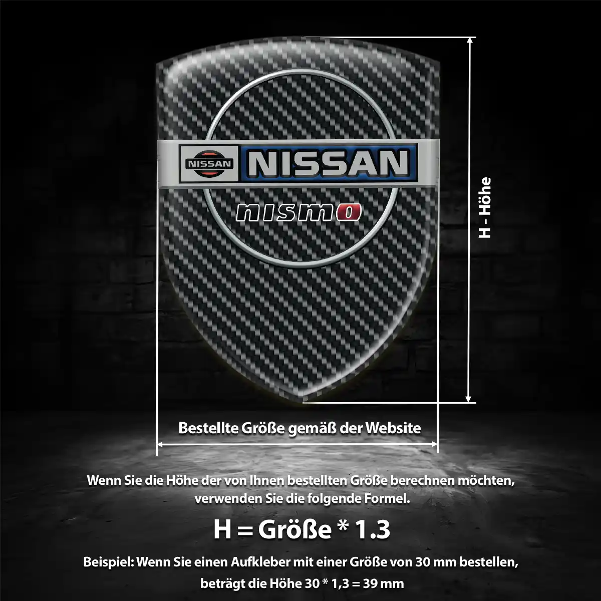 Nissan Aufkleber Emblem Auto Exterieurdesign