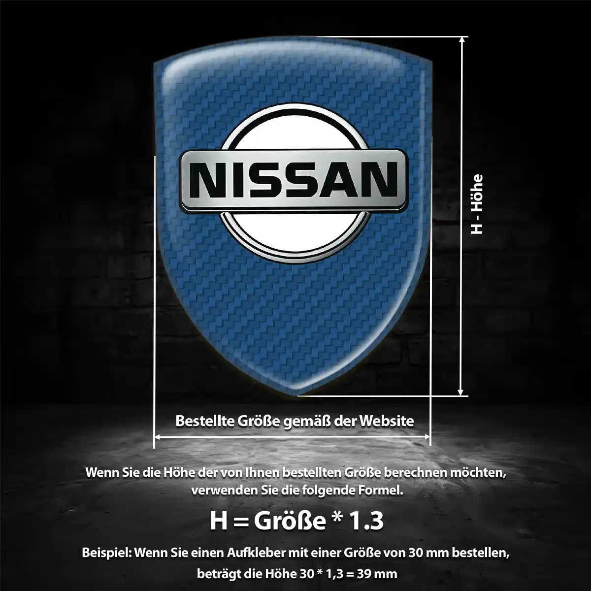 Nissan Aufkleber Emblem Auto Höchste Qualität
