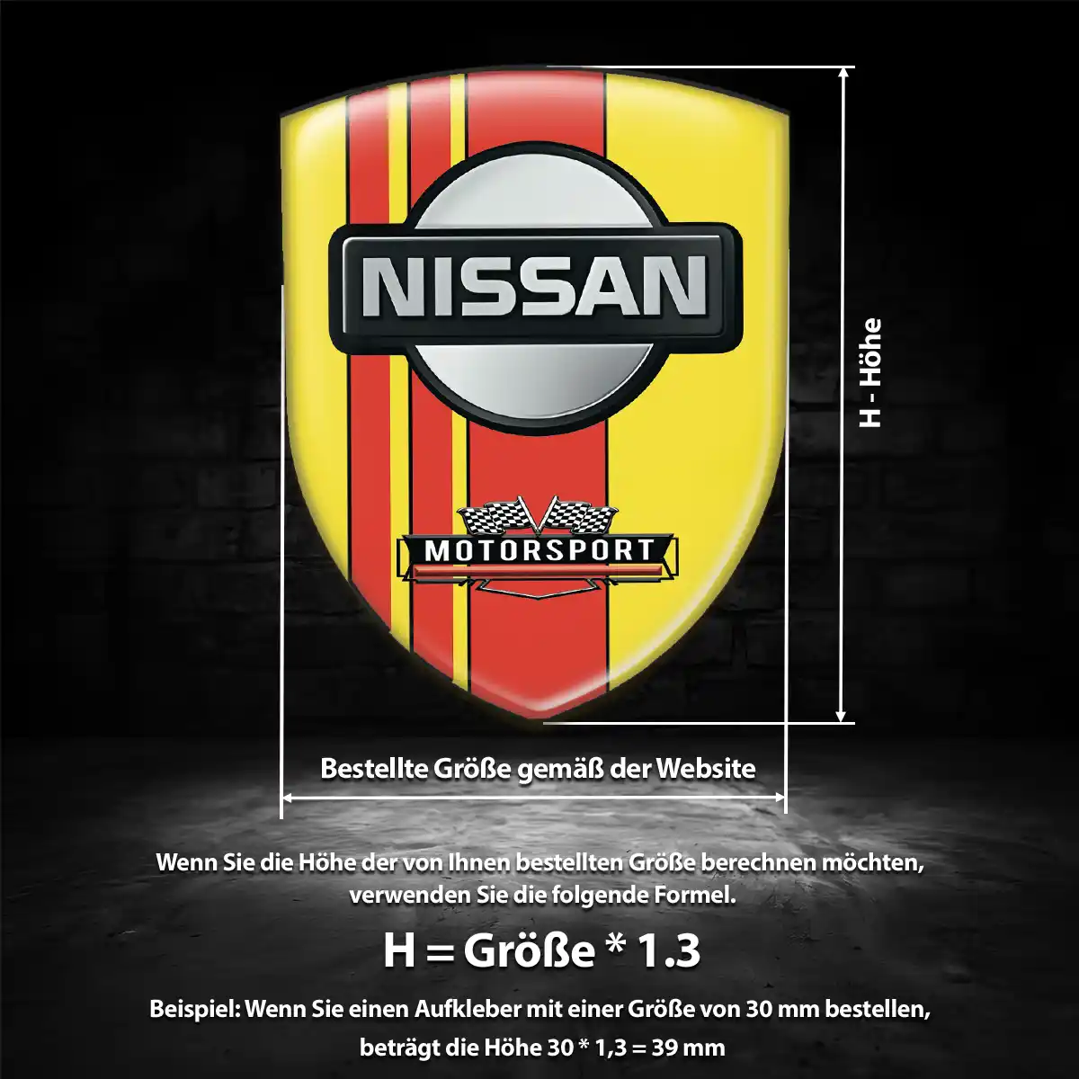 Nissan Aufkleber Emblem Auto Interieurdesign