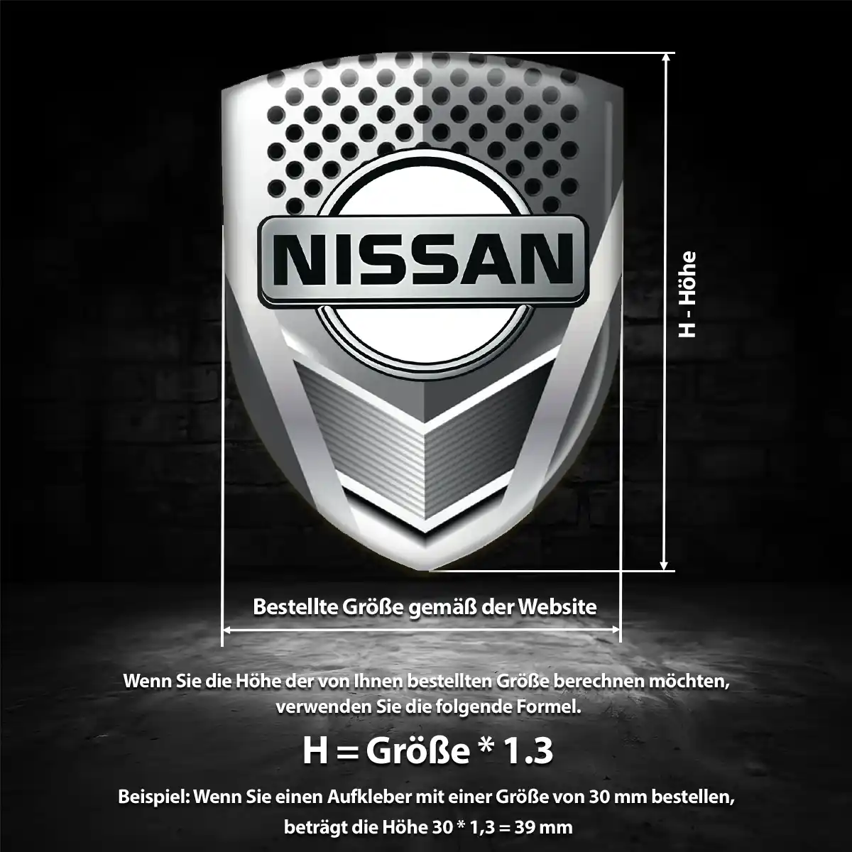 Nissan Aufkleber Emblem Auto Markenedition