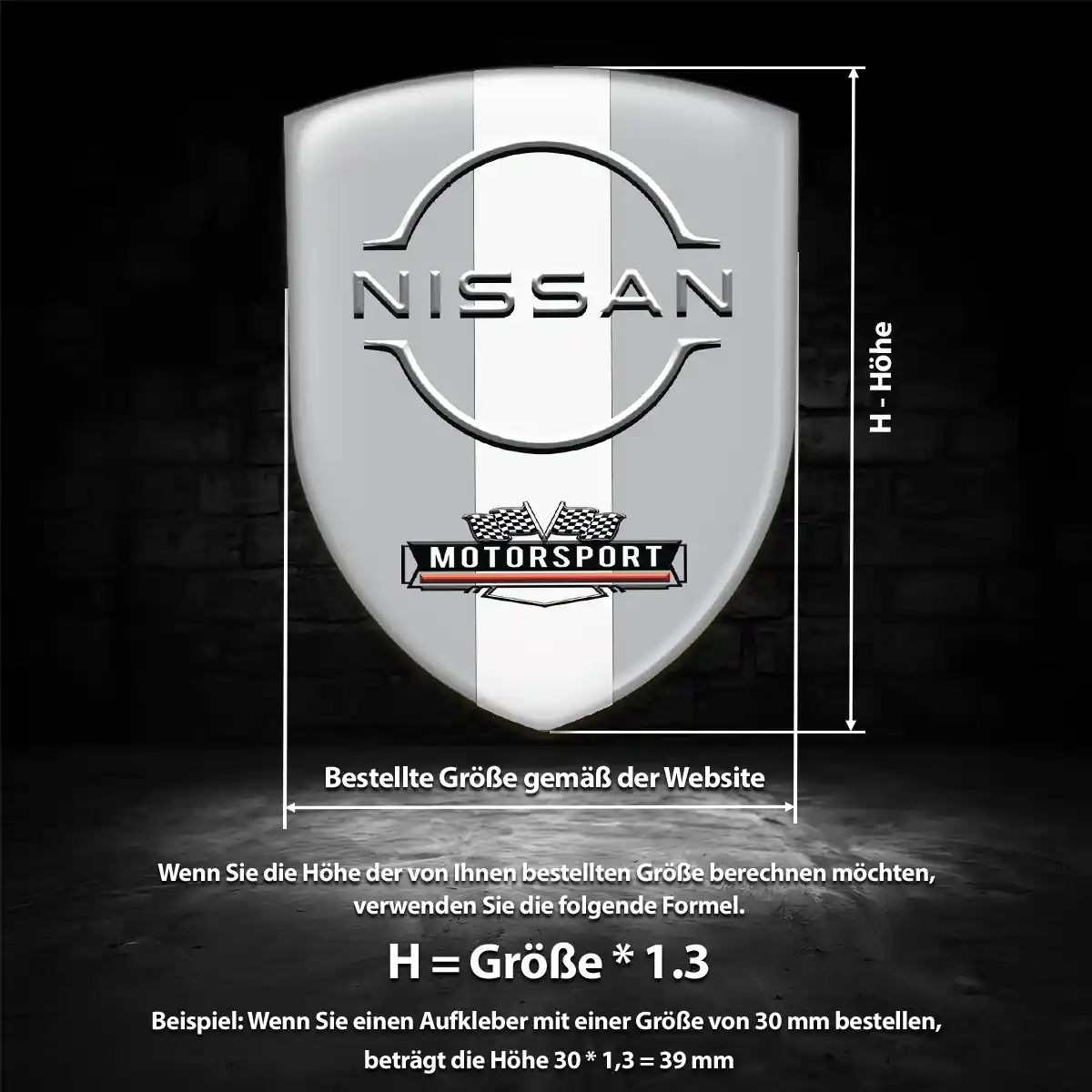 Nissan Aufkleber Emblem Auto Premiumqualität
