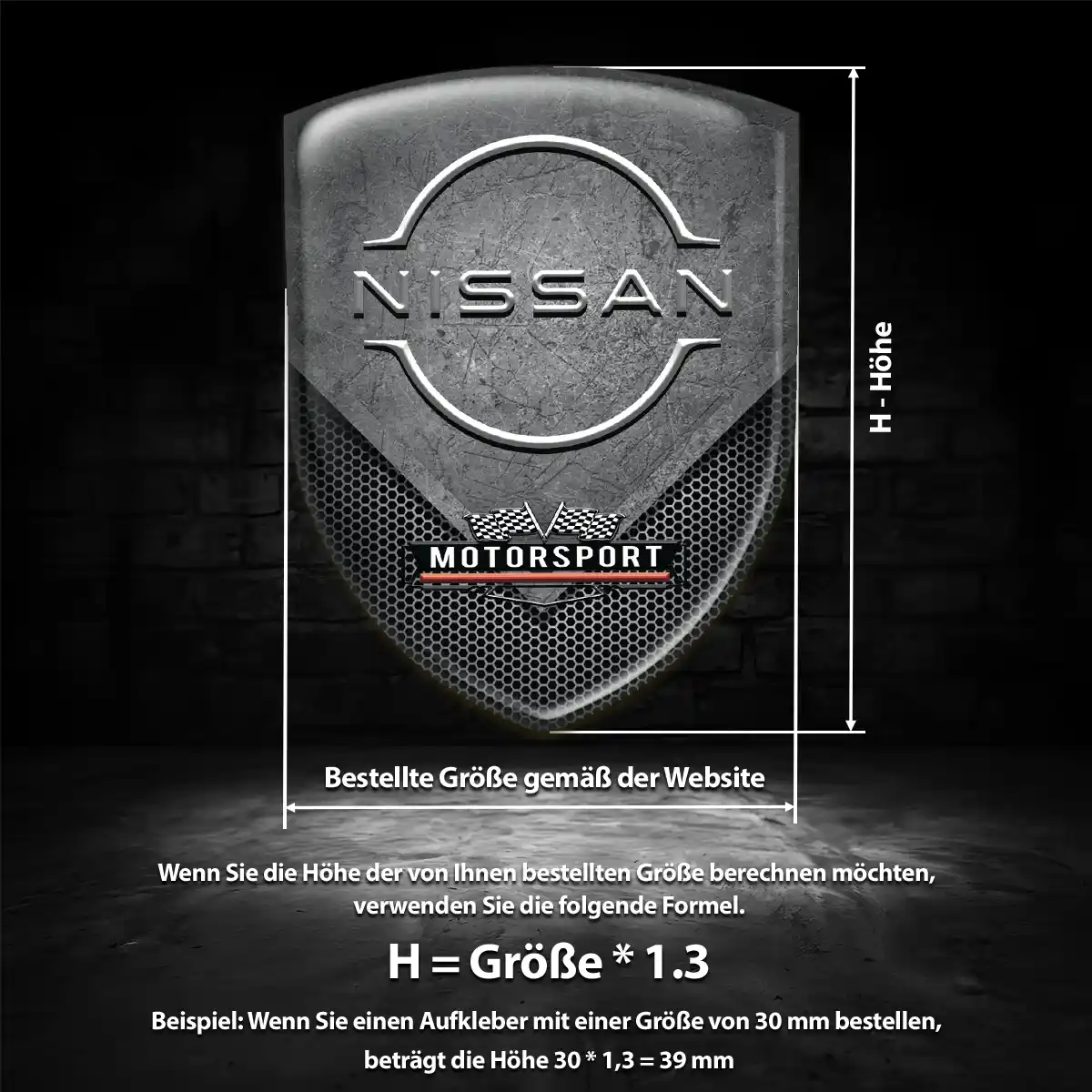Nissan Aufkleber Emblem Exterieurdesign