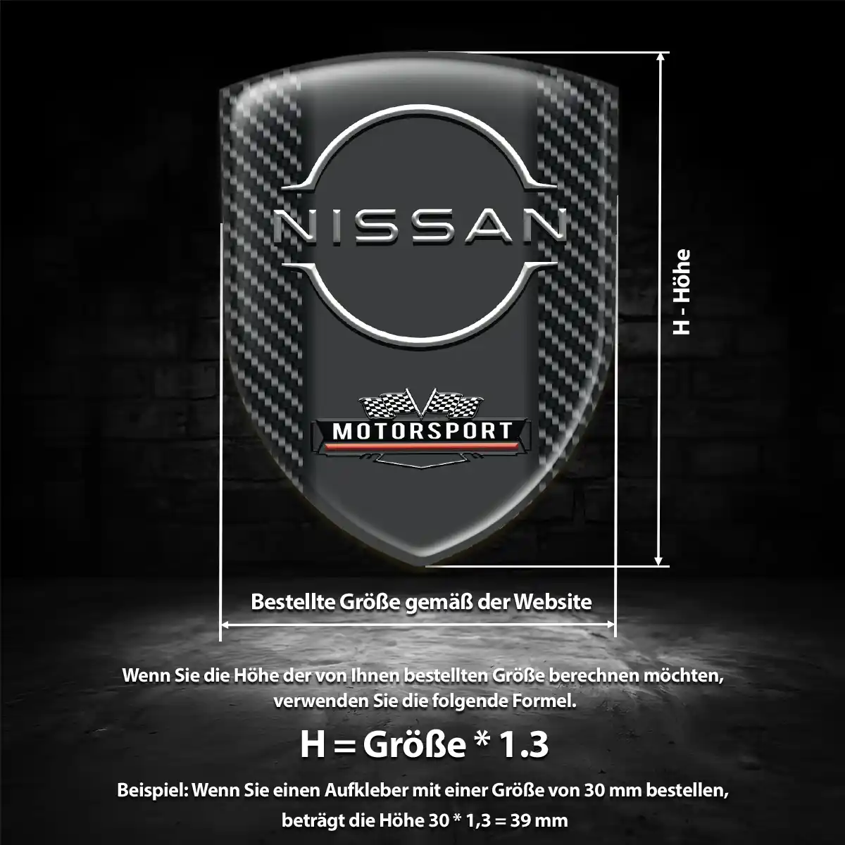 Nissan Aufkleber Emblem Limitierte Auflage