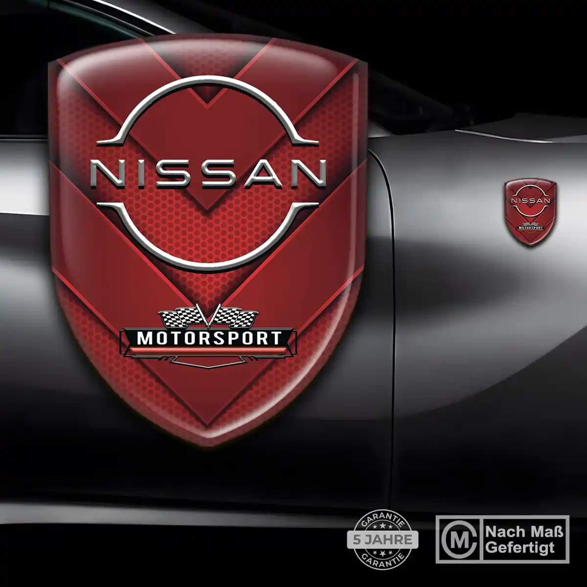 Nissan Aufkleber Emblem Modernes Design