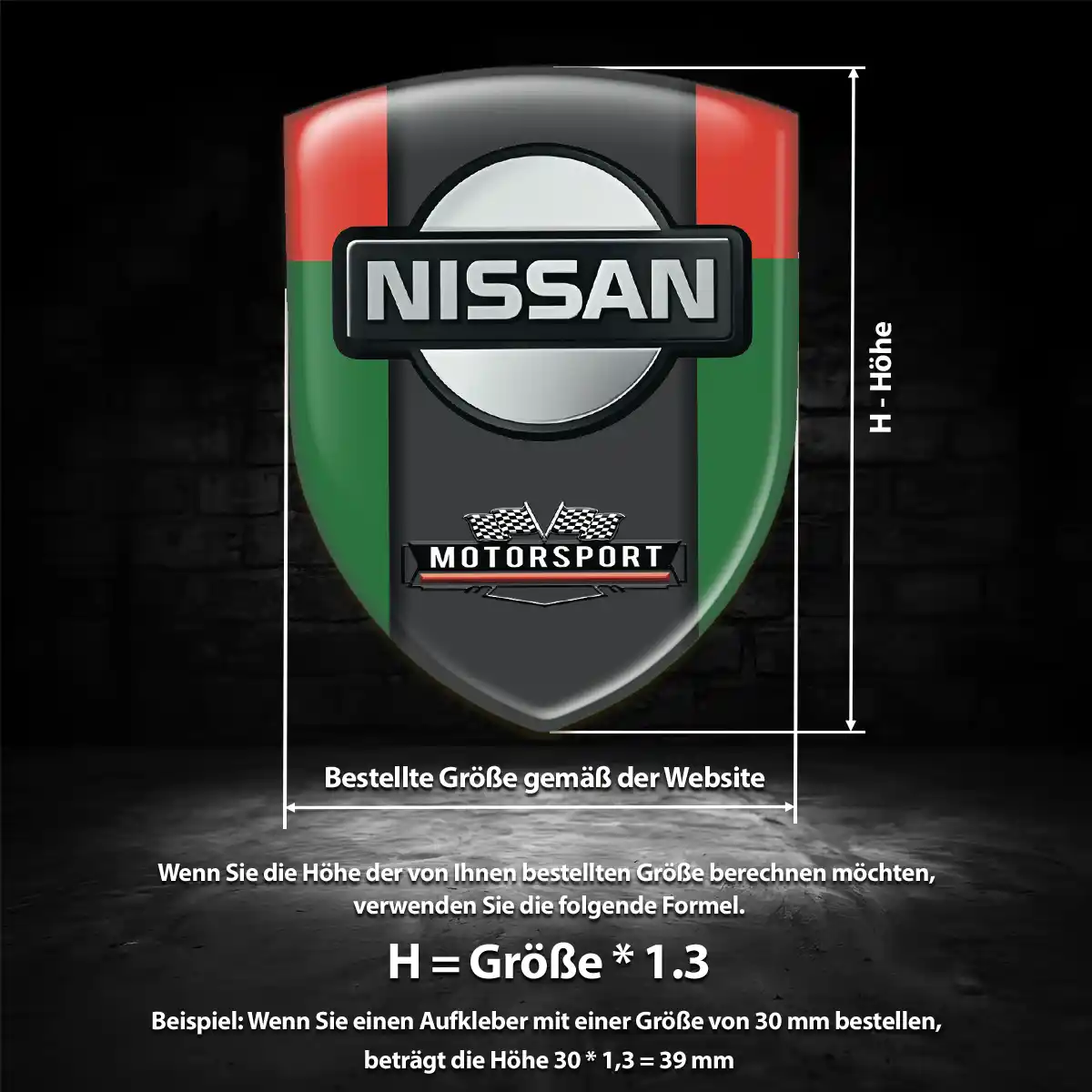 Nissan Aufkleber Emblem Stilvolles Design