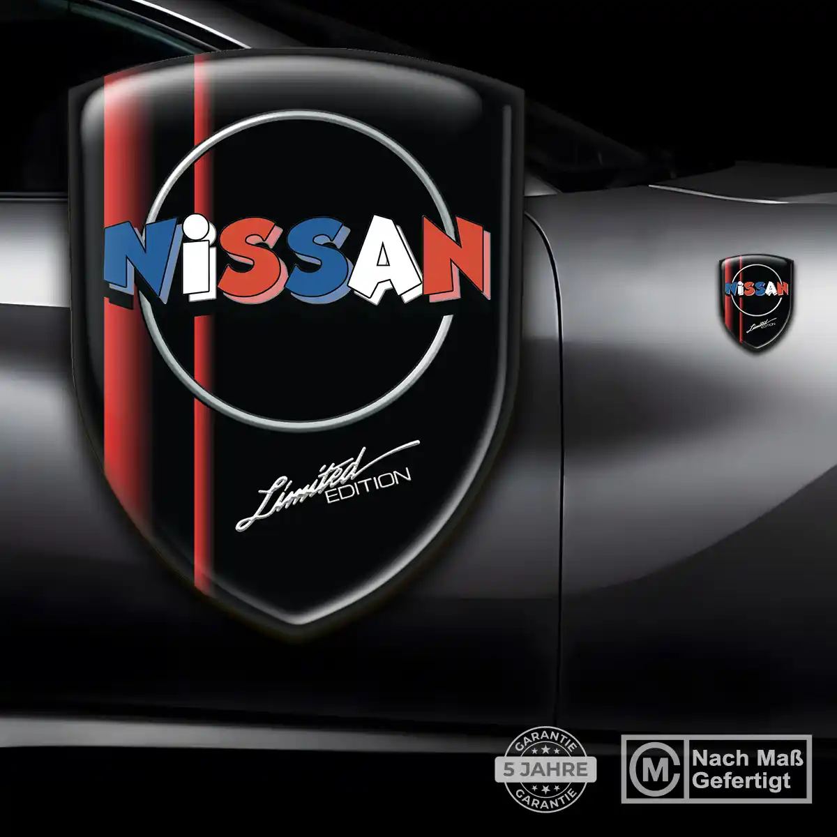 Nissan Aufkleber Emblem Wappen Auto Hochwertiges Harz