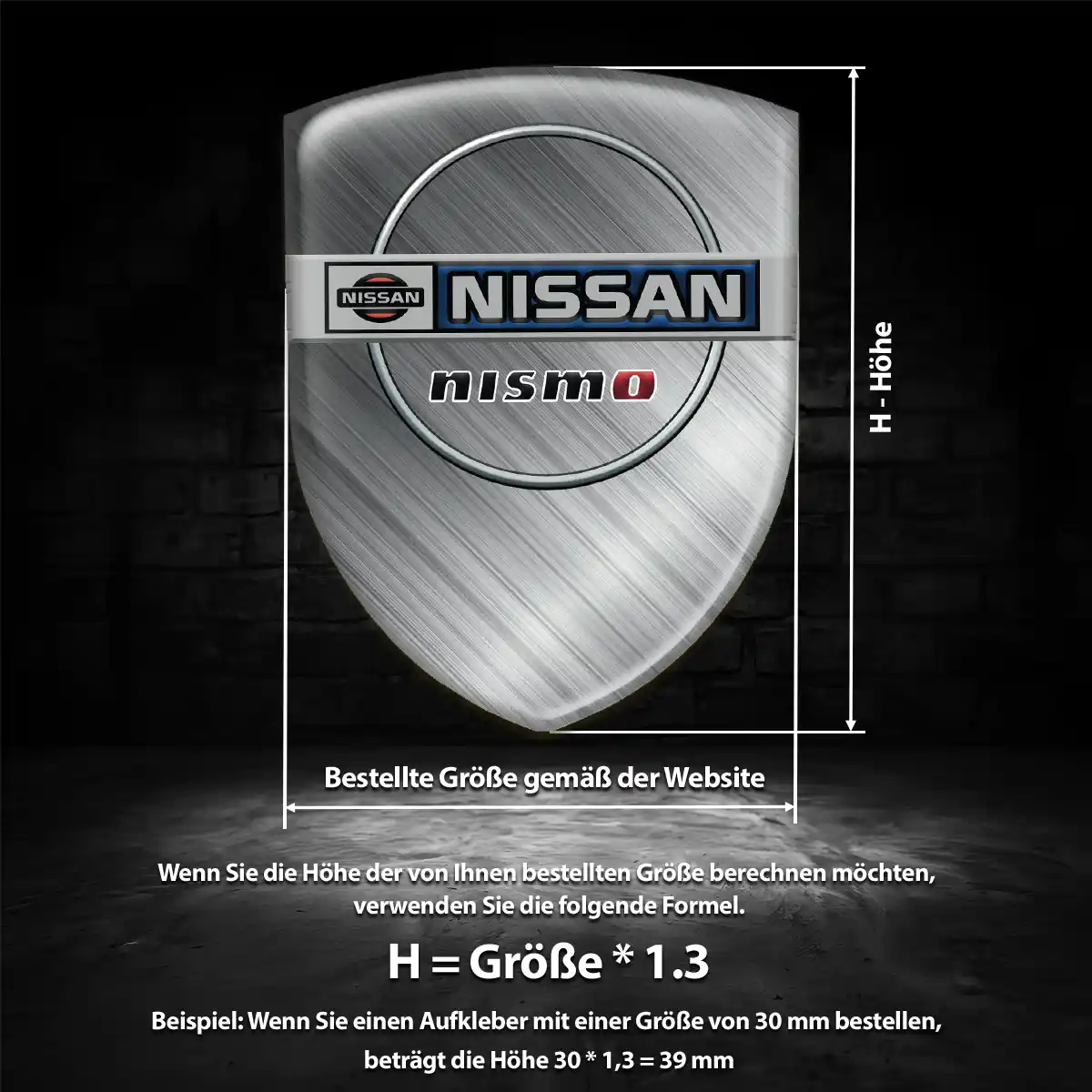 Nissan Aufkleber Emblem Wappen Auto Luxus-Edition