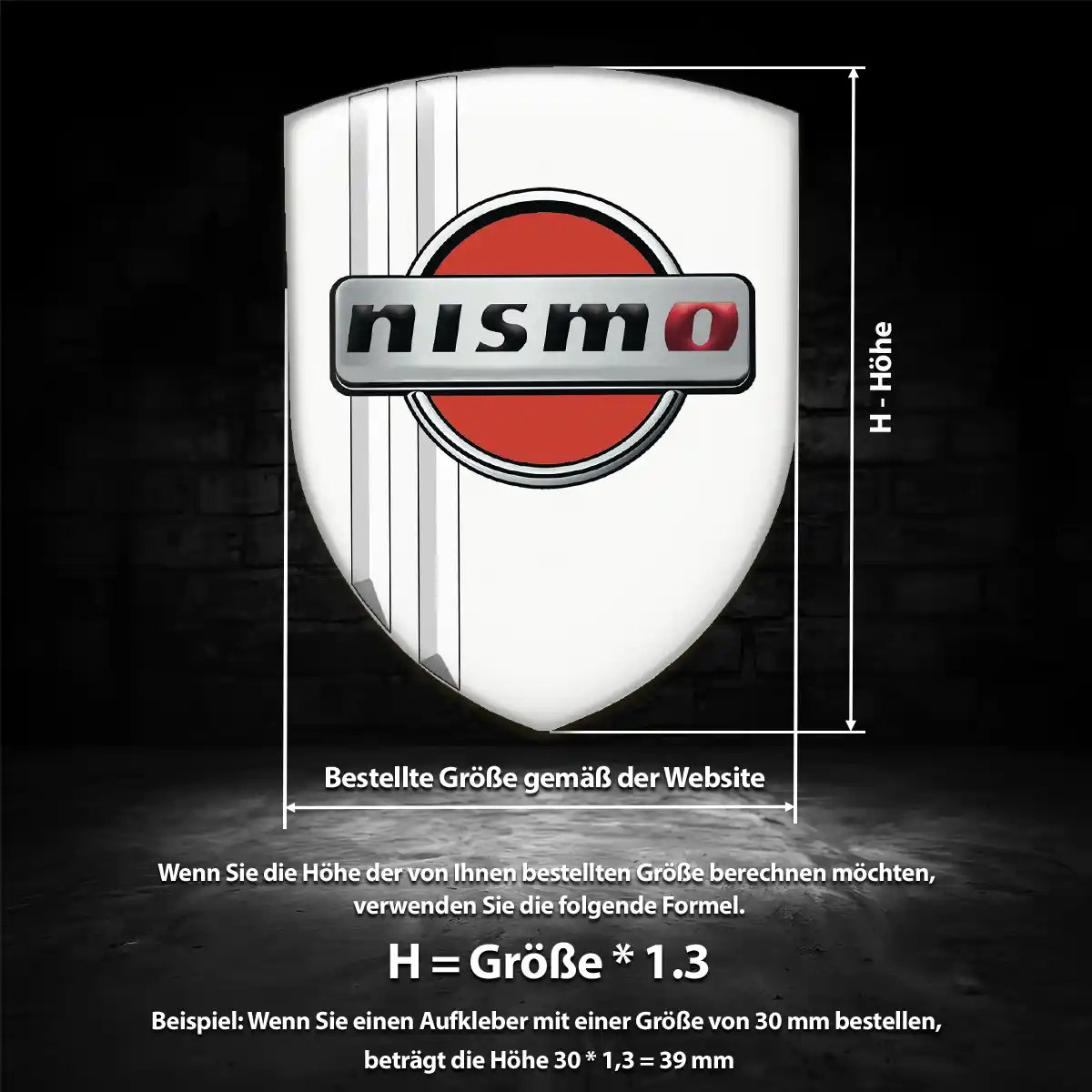 Nissan Aufkleber Emblem Wappen Auto Markenedition
