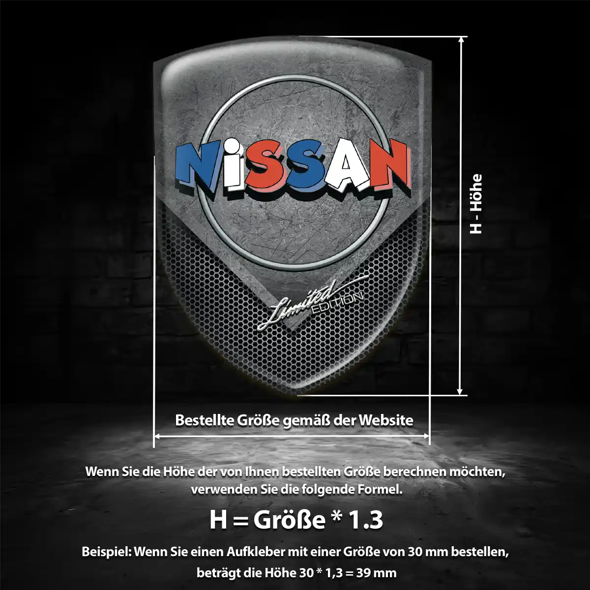 Nissan Aufkleber Emblem Wappen Auto Tuningfahrzeug
