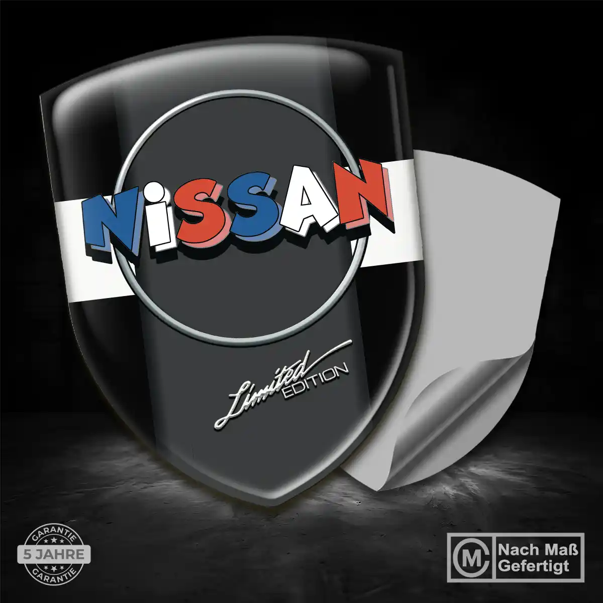 Nissan Aufkleber Emblem Wappen Elegantes Design