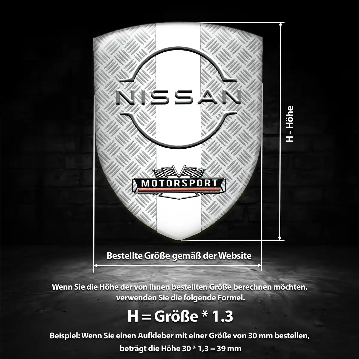 Nissan Aufkleber Emblem Wappen Erstklassige Qualität
