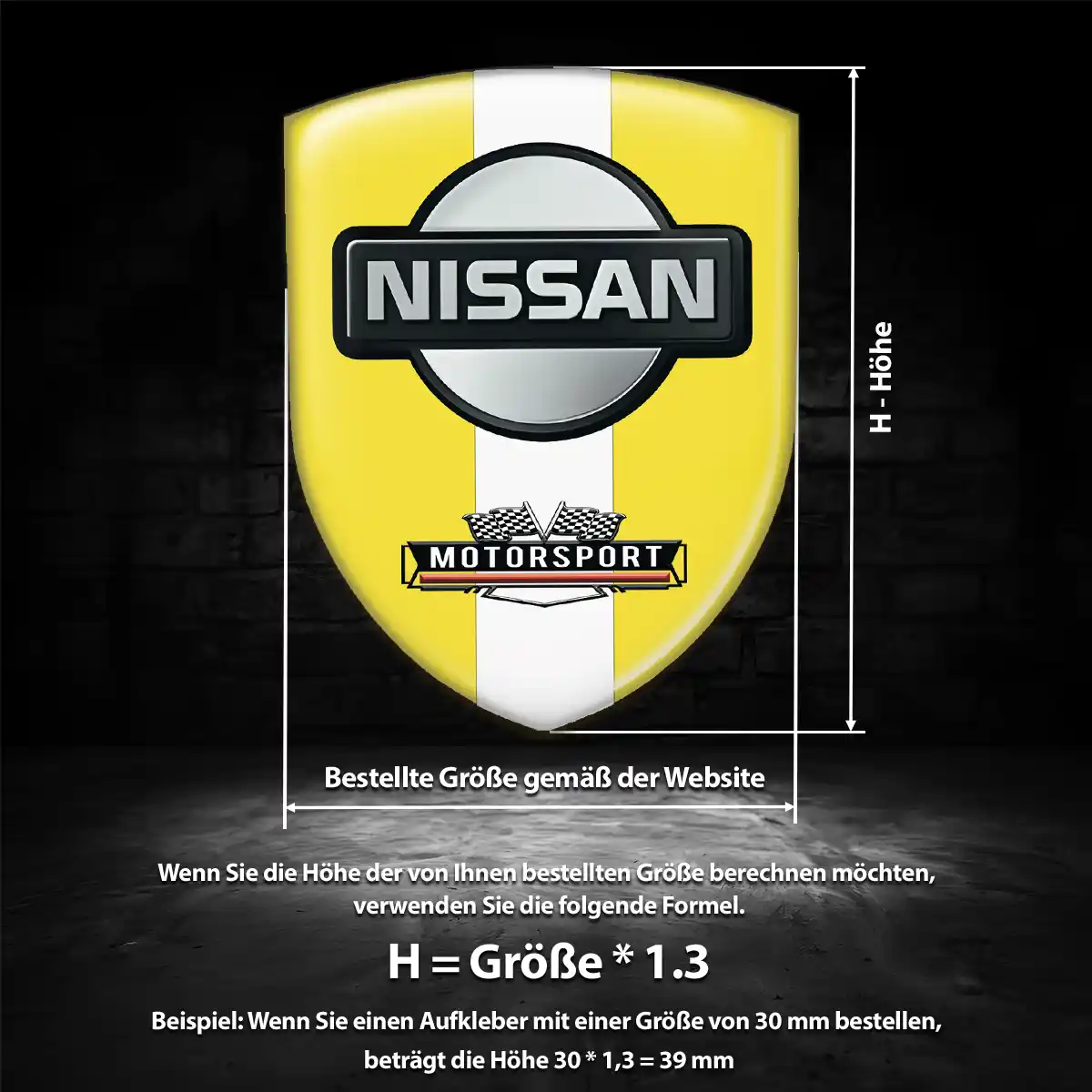 Nissan Aufkleber Emblem Wappen Exterieurdesign