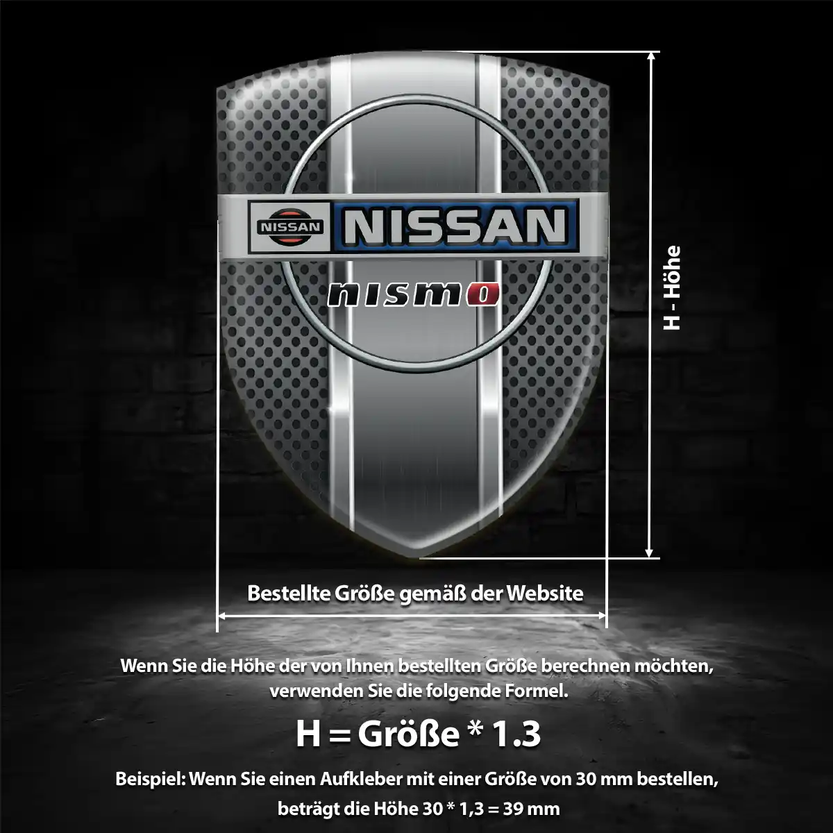 Nissan Aufkleber Emblem Wappen Höchste Qualität