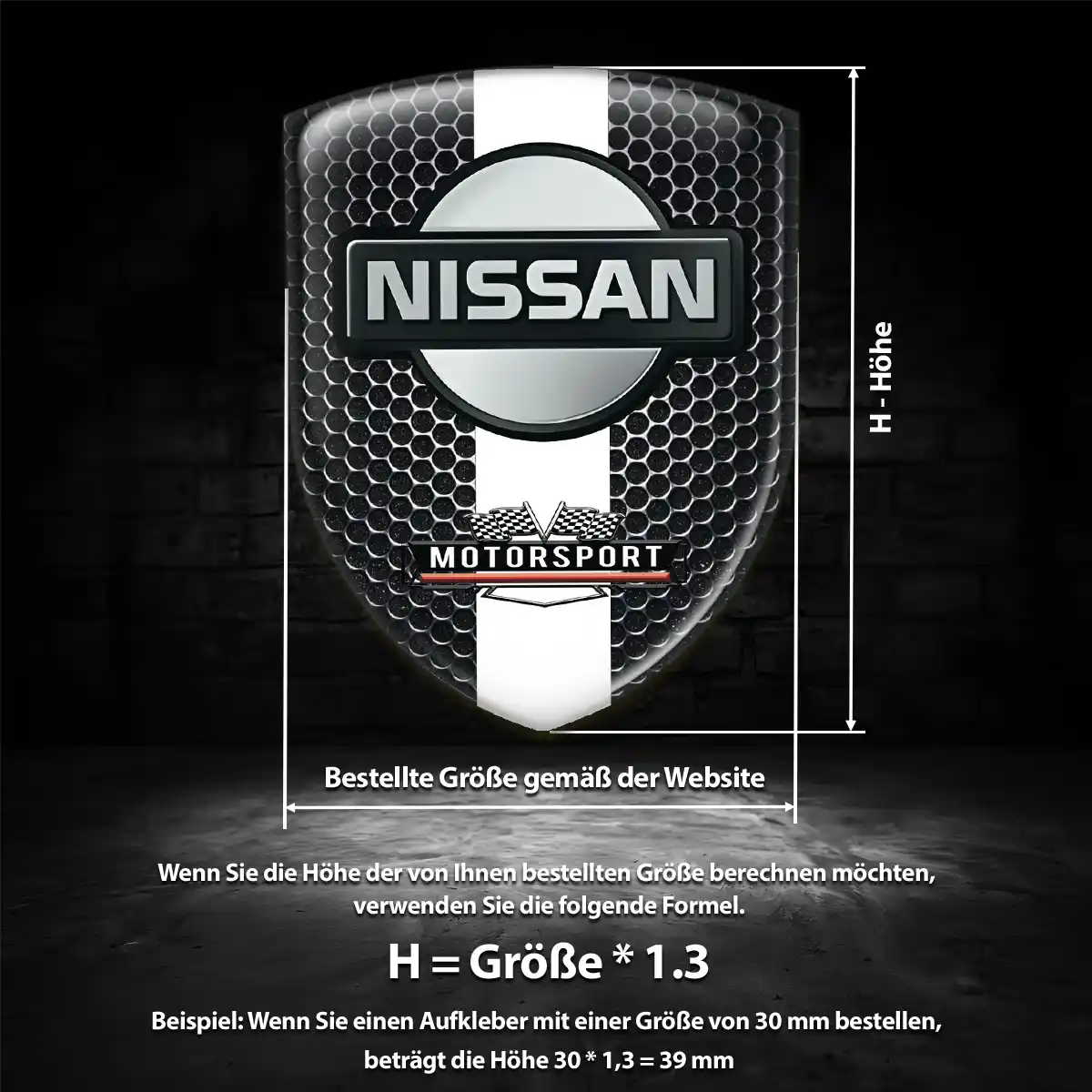 Nissan Aufkleber Emblem Wappen Hohe Qualität