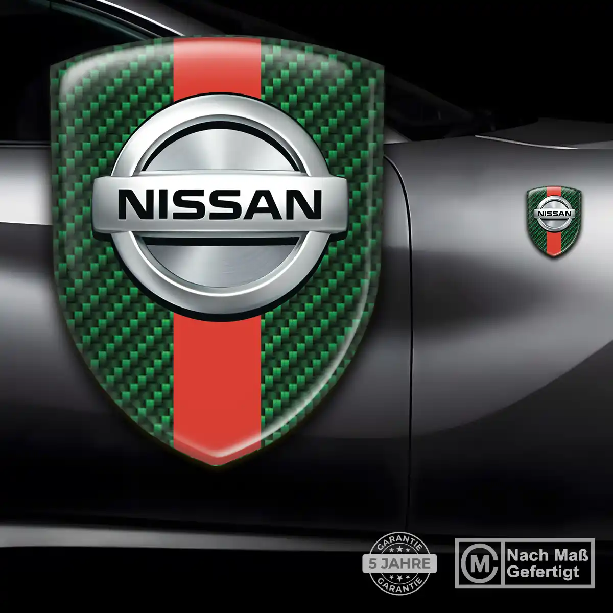 Nissan Aufkleber Emblem Wappen Interieurdesign