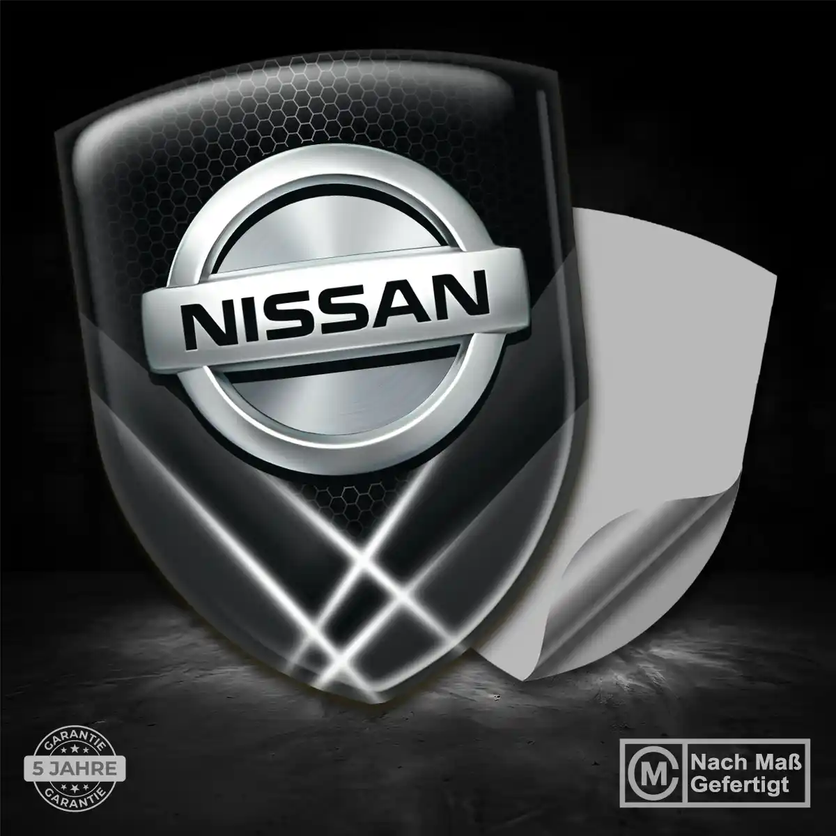 Nissan Aufkleber Emblem Wappen Modernes Design