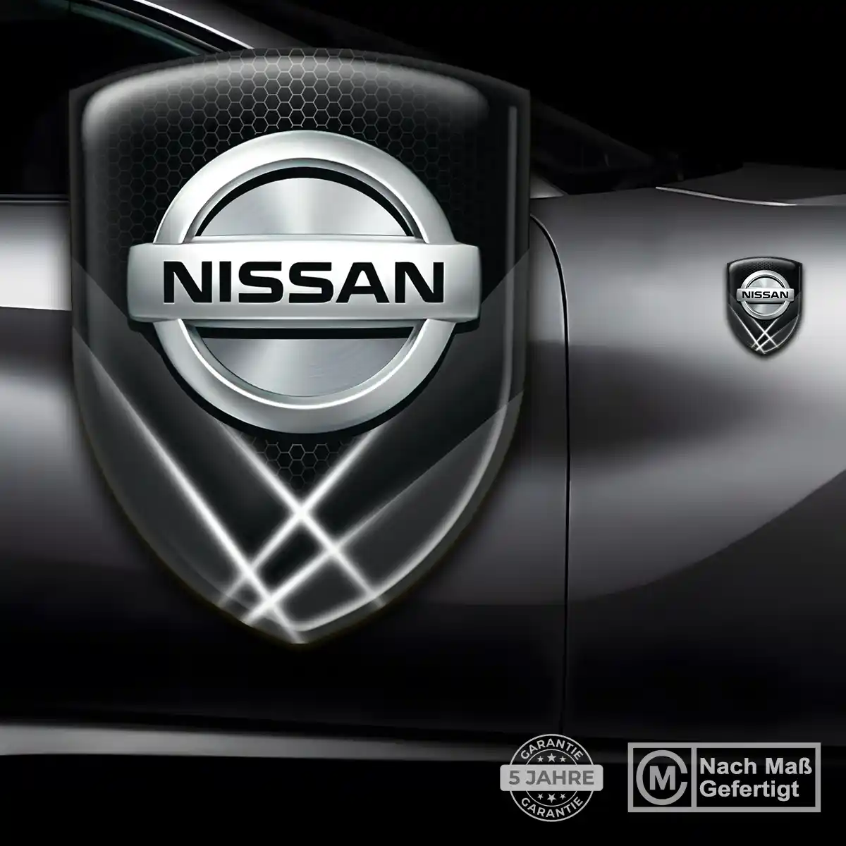 Nissan Aufkleber Emblem Wappen Modernes Design