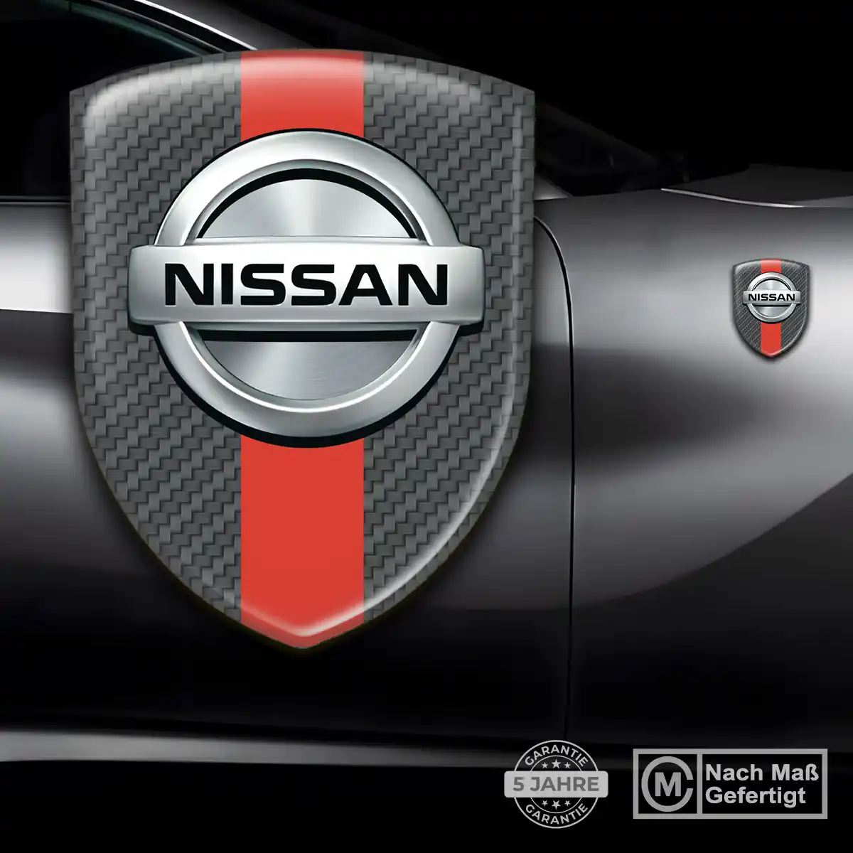 Nissan Aufkleber Emblem Wappen Stilvolles Design