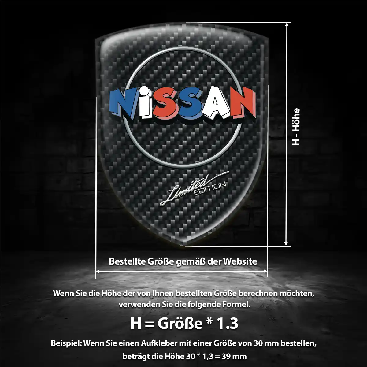 Nissan Aufkleber Embleme Silikon Ausdrucksstarkes Design