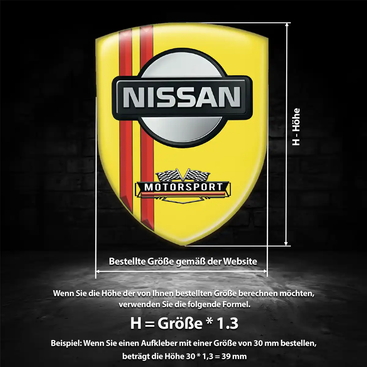 Nissan Aufkleber Embleme Silikon Auto Edles Design