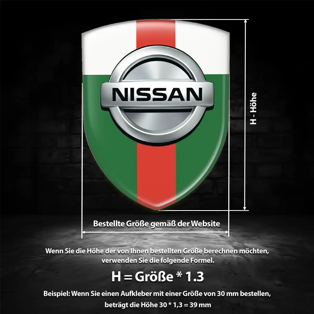 Nissan Aufkleber Embleme Silikon Auto Interieurdesign