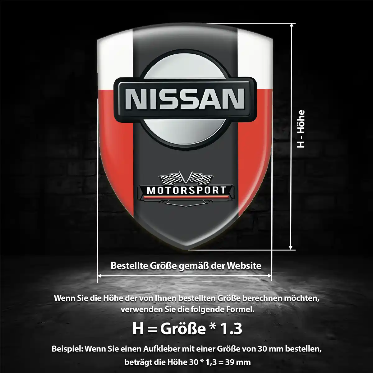 Nissan Aufkleber Embleme Silikon Auto Markenedition