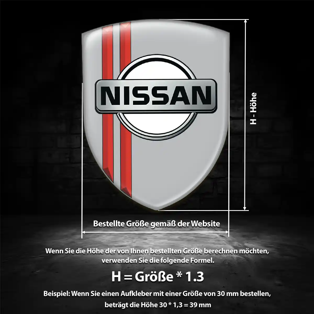 Nissan Aufkleber Embleme Silikon Auto Premiumqualität