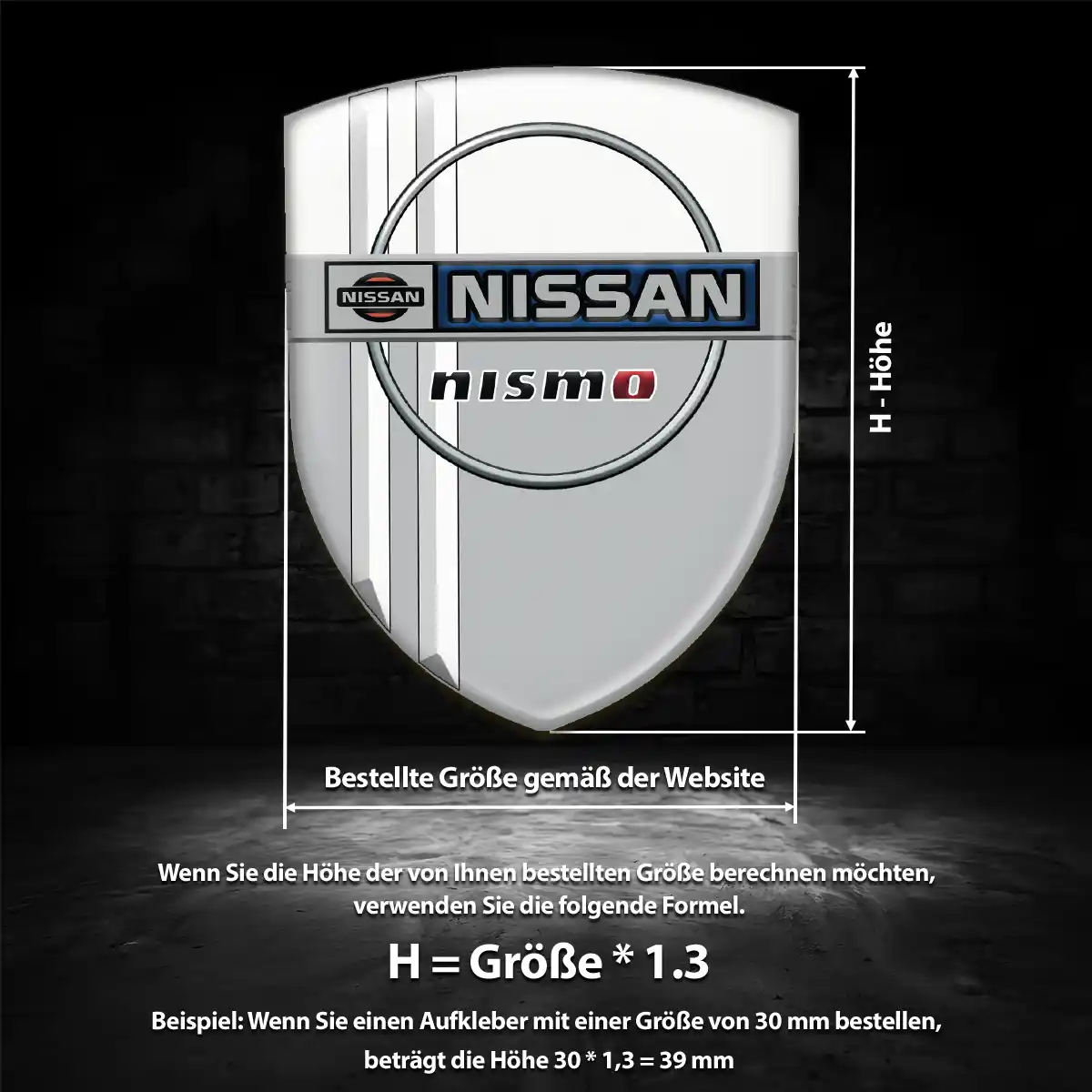 Nissan Aufkleber Embleme Silikon Auto Stilvolles Design