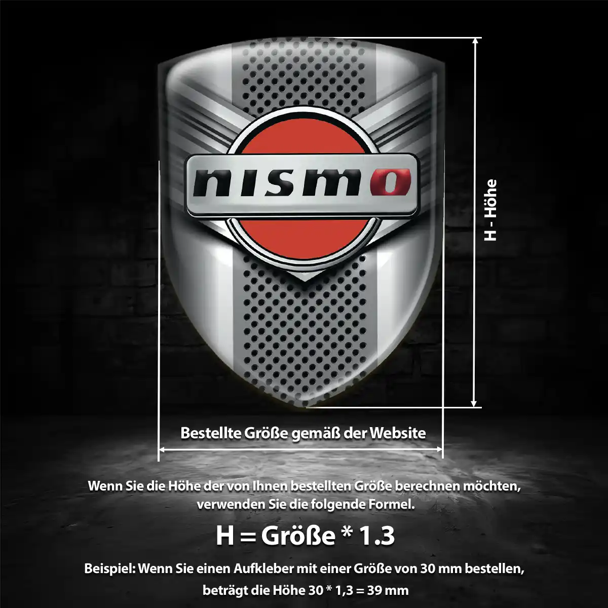 Nissan Aufkleber Embleme Silikon Auto Tuningfahrzeug